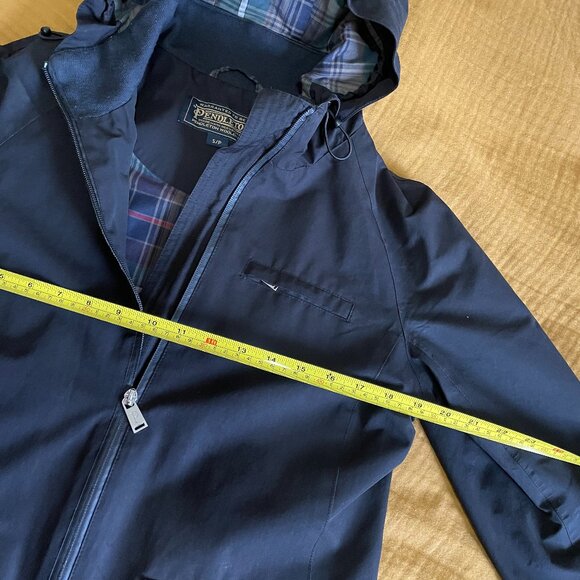 Pendleton Plaid Lined Rain Jacket - W's S, Black - Picture 3 of 10